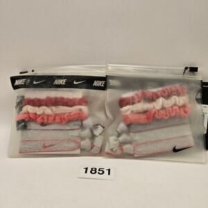 LOT OF 2 - NIKE UNISEX HAIR TIE NWT PACK OF 6 (12 HAIR TIES TOTAL)